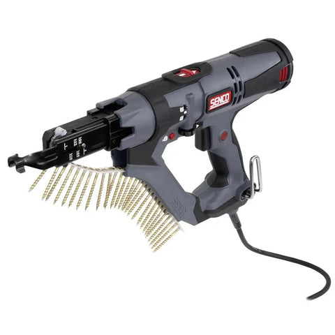 Heavy Duty 120V Corded Auto Feed Screwdriver With 2500 RPM High Torque 2 In Screw Capacity in grey, side view