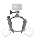 Camera Mount Expansion Bracket With 1 Quarter Inch Screw Hole And Cold Shoe For Air 3 Drone Compatible With Action Cameras And Strobes