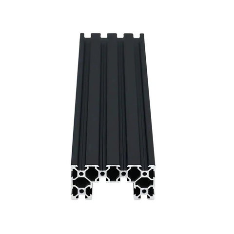 C Beam Aluminum Profile 4080 40x80mm Set Black Anodized For CNC Machines And 3D Printers, Lengths 100mm To 550mm, 2 Pack