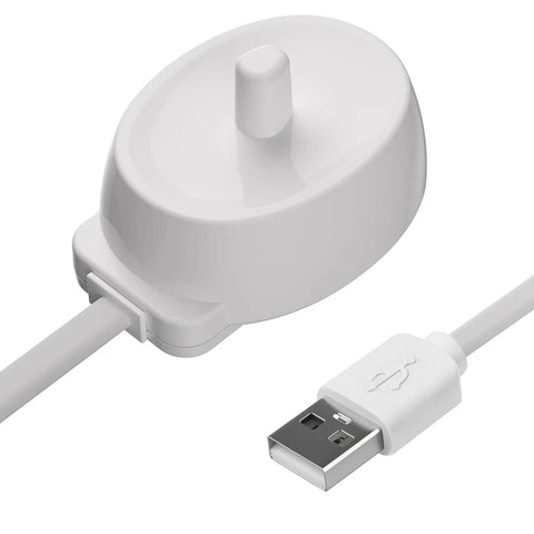 USB Replacement Charger For Electric Toothbrushes, Compatible With Pro 1000 3000 5000 IO Series 3 4 5 6 3757 Inductive Charging Base