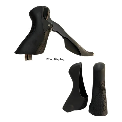Silicone Brake Lever Hoods for Road Shifters ST R2000 R3000 R3030 1 Pair Black With Soft Vibration Dampening and Comfortable Grip