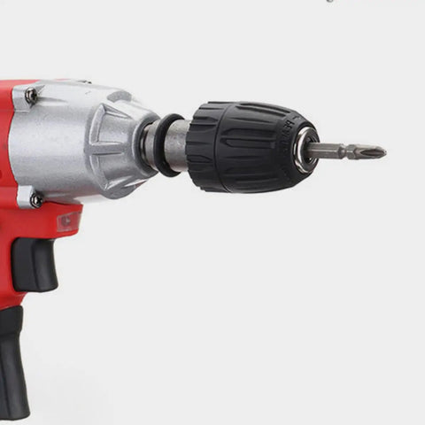 Badass Heavy Duty Impact Wrench Socket Set Built From Premium Chrome Vanadium Steel For Epic Car Repair Jobs And Pro Mechanic Tasks That Handle Anything You Throw At Them Daily close-up of drill chuck and bit.