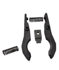 Top Shelf BT40 Tool Holder Clamps With Precision Left And Right Jaws For CNC Machining Centers Heavy Duty Quick Change System Plug And Play Setup components including two clamps, a block, and springs