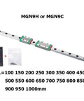 Beefy 9mm Linear Rail Kit With Slide Block For 3D Printers And CNC Machines, 90mm To 1000mm Lengths, Heavy Duty Precision Steel