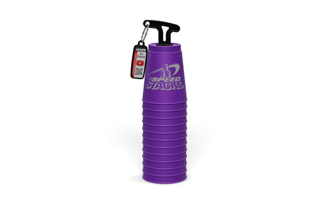 Official Sport Stacking Set Purple 12 Cups With Holding Stem Low Friction Design Top Grade Materials WSSA Approved