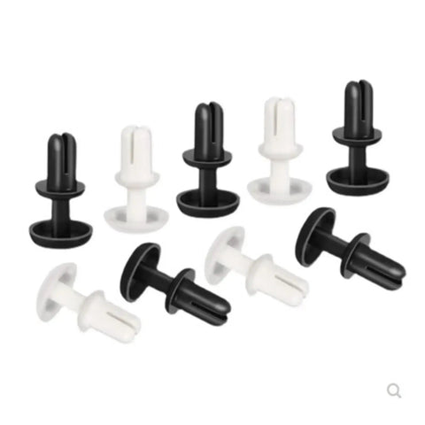 One Thousand Piece Set Of Heavy Duty Nylon R Type Expansion Rivet Nuts Featuring Badass Quick Grip Fastening and Zero Tool Removal for Straight Shooting DIY Fixes and No Hassle Repairs, assorted black and white.