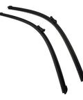No Sweat Swap Slick Sweep Windshield Wiper Blades Replacement Fit For Model S 2012 2025 Front set of two black natural rubber wipers