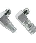 Male and Female Hydraulic Flat Face Coupler Kit for Skid Steer Loaders One Half Inch Body One and One Sixteenth Inch JIC Thread Quick Connect No Spill Coupling Set Replaces 7246795 7246781