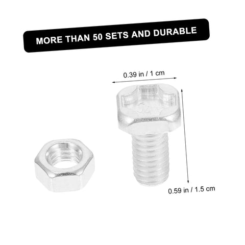 Greenhouse Repair Kit With Clamping Nuts And Square Head Bolts For Garden Shelving Brackets And Shelf Supports No Fuss Diy Friendly And Easy To Install Reusable And Durable Aluminum Hardware For Long Lasting Growth Setup