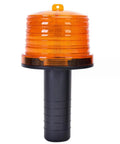 Solar Warning Light Waterproof LED Safety Beacon With Switch Mega Bright Solar Powered for construction sites