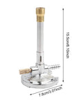 Gas Bunsen Burner with Copper Tube Micro Design for Laboratory Use Liquid Gas Fueled Light Burner Adjustable Flame Safe High Temperature