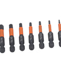 Must Have 7-Piece S2 Alloy Steel Hex Drive Bit Set For Impact Drivers And Electric Drills With Magnetic Tips, Heat Treated Wear Resistant Bits Designed To Stop Breakage And Handle Heavy Duty Work Today, seven black hex bits