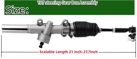 EZGO Golf Cart Steering Gear Box Assembly One Piece For TXT RXV MPT 2001 And Up Rack And Pinion Front Axle Mounted Replaces OEM