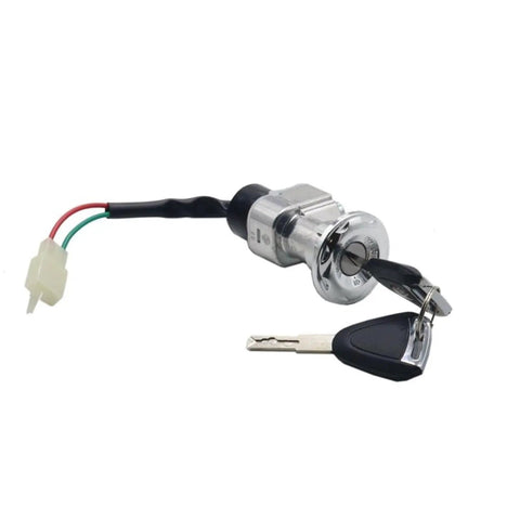 Universal Motorcycle Ignition Key Switch with Power Lock for Motorcycles Scooters and Electric Bikes Dual Wiring Durable
