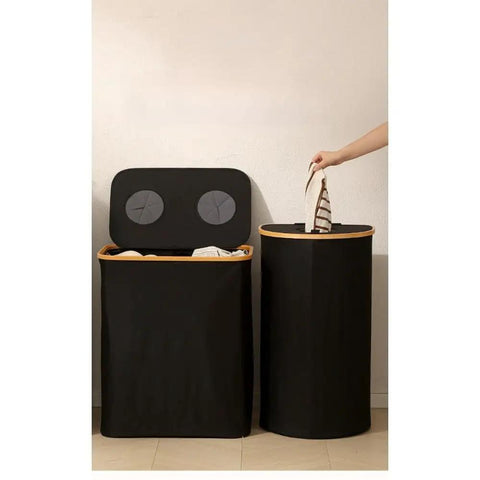 Kick Clutter To The Curb With This Slick Collapsible Storage Bin And Lid Premium Oxford Fabric Organizer Basket Build ideal for laundry, 24x13x29 inches.