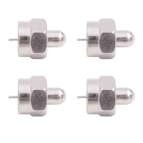 4 Pack 75 Ohm F Type Male Jack Plug Terminator Caps, Waterproof Dustproof Protective Covers For Unused Coax Ports On TV Satellite
