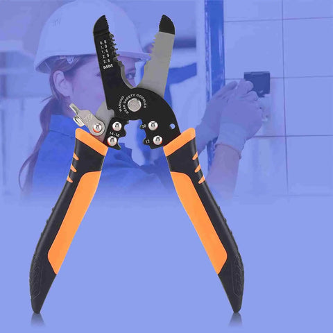 Versatile Wire Stripper Pliers Cutting Tool For DIY Wiring Auto And Home Projects Electrician Grade Heavy Duty Manganese Alloy