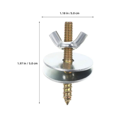 30 Piece Bird Cage Retaining Screws Kit For Breeding Boxes And Perches Metal Mounting Screws For Cage Connectors And Play Platforms Solid Support For Parrots Chinchillas And Small Pets, 5 cm