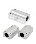 Premium Grade Rock Solid SCS Linear Ball Bearing Blocks for 8Mm And 12Mm Shafts, metal construction, suitable for CNC routers and 3D printers.