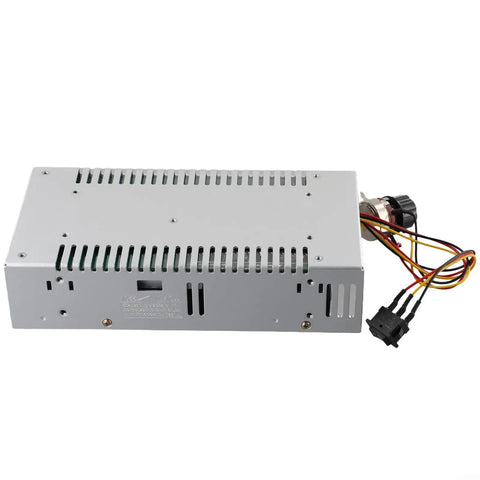 200A Peak DC Motor Controller For 12V To 48V Systems With Reversible Forward Reverse Control High Current Regulator Brushed DC Motor Driver Module Industrial Potentiometer, silver metal housing with wired knob