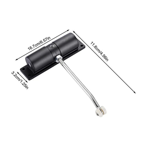 Gate Opener Kit With Universal Extension Spring Door Closer And Automatic Gate Lock Heavy Duty Aluminum Alloy Construction