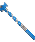 Amazon BEBEMOKO blue hard-alloy woodworking drill bit, 25x125mm extended-thread hole opener