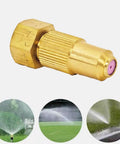 High Pressure Adjustable Copper Spray Nozzle For Agricultural Sprayers Farm Ready Irrigation And Crop Protection One Point Five Hole Easy Turn Control Pro Grade Watering Solution For Efficient Field Spraying