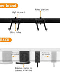 Comparison of Six Bike Storage Rack With Five Hooks showing snap on rail vs fixed position, showcasing easy adjustments and protection.
