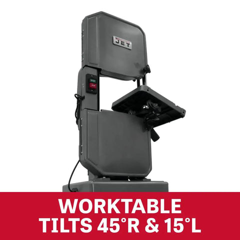 14 Inch Metal And Wood Bandsaw With 1 HP Motor Be A Real Workhorse 115 To 230 V 1 Phase Heavy Duty Cast Iron Frame Dual Tilt 45 Degrees Right And 15 Degrees Left Versatile Gearbox For Metal Wood Non Ferrous And Plastic Cutting