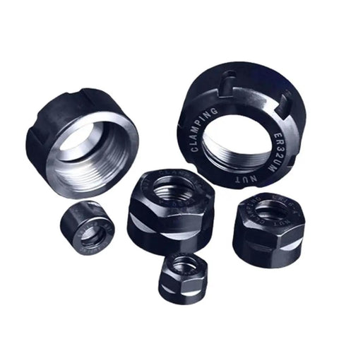 Rock Solid Steel Chuck Collet Nut With M14x0.75 Thread Fits Er11 Er16 Er20 Er25 Er32 Collets Heavy Duty Clamping Lock display.