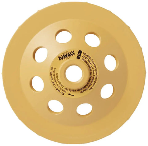 5-Inch XP Turbo Diamond Cup Wheel For Concrete And Masonry Beefy Performance With High Diamond Concentration For Long Life