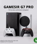 Wired And Wireless Xbox Controller For Series X S PC And Android With Tri Mode Connectivity And Mag-Res TMR Sticks shown on console