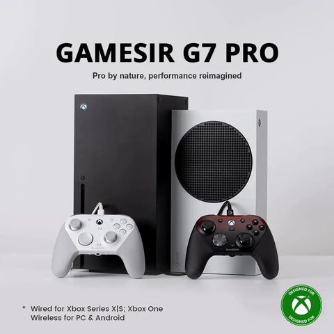 Wired And Wireless Xbox Controller For Series X S PC And Android With Tri Mode Connectivity And Mag-Res TMR Sticks shown on console