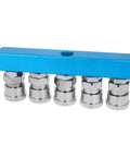 Five Way 1/2 Inch Manifold Block Splitter For Air Hose Inline Fittings Iron Pneumatic Air Compressor Manifold Block Distributor