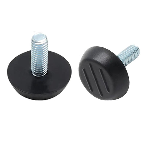 16 Pack Adjustable Wood Furniture Levelers With One Quarter Inch Twenty Thread Inserts, Screw On Feet For Tables, Chairs, Desks