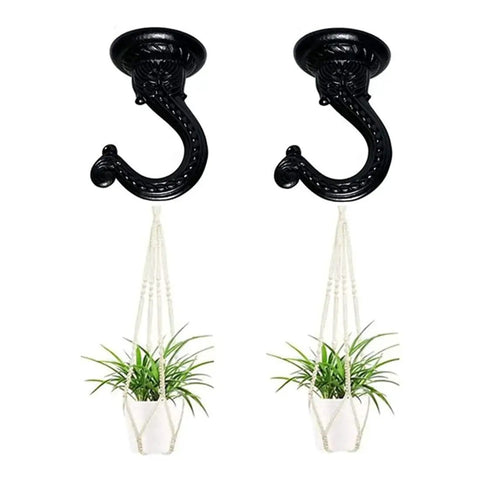 Heavy Duty Swag Ceiling Hooks With Hardware For Hanging Plants Chandeliers Wind Chimes And Ornaments, 55mm And 2.17 Inches Metal Ceiling Hooks