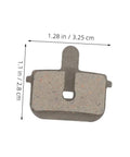 2 Pairs Bike Disc Brake Pads For Hydraulic And Mechanical Disc Brakes Replacement Pads For Mountain Bikes And Electric Scooters Quiet High Braking Power Wide Compatibility And Smooth Stopping On Rough Trails, single pad with dimensions