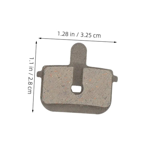 2 Pairs Bike Disc Brake Pads For Hydraulic And Mechanical Disc Brakes Replacement Pads For Mountain Bikes And Electric Scooters Quiet High Braking Power Wide Compatibility And Smooth Stopping On Rough Trails, single pad with dimensions