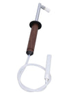 Espresso Machine Cleaning Brush With Detachable Head, High Temp Steam Tool, Fast Heat Dissipation, Walnut Handle, Barista Grade