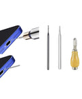 Damaged Screw Removal Kit For Cell Phones And Electronics With 2 Tungsten Steel Drill Bits 2.35mm for precision DIY repair