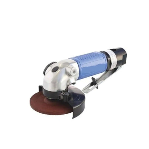 Raw Pneumatic Angle Grinder Air Die Grinder Boasting Featherweight Build Adjustable Power Regulator with sanding disc.