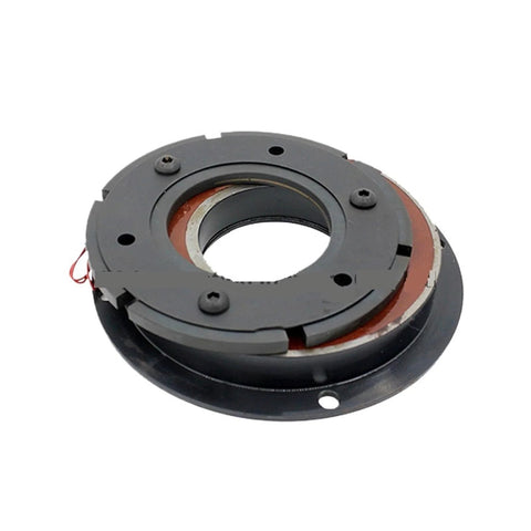 Front view of a DC24V dry single-plate electromagnetic brake (FBD-20) with mounting flange