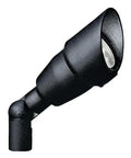 Accent Outdoor 12V Low Voltage Path Light, 1-Light MR-16, Textured Black Finish, spotlight view