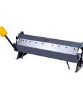 Box And Pan Brake 36 Inch Sheet Metal Bending Tool With 16 Gauge Mild Steel Capacity And 0 To 135 Degree Adjustable Angles, front view