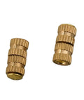 Brass Barrel Cabinet Hinges 14x6mm 10 Pack Hidden Concealed Jewelry Box Hinge shown in a close-up view on white background
