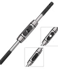 Adjustable Tap Wrench Handle For Metric M2 To M8 Taps And 3 To 6 Mm Sizes Handy Die Casting Body Tap Tool With Reamer And Drill Accessory Clamp