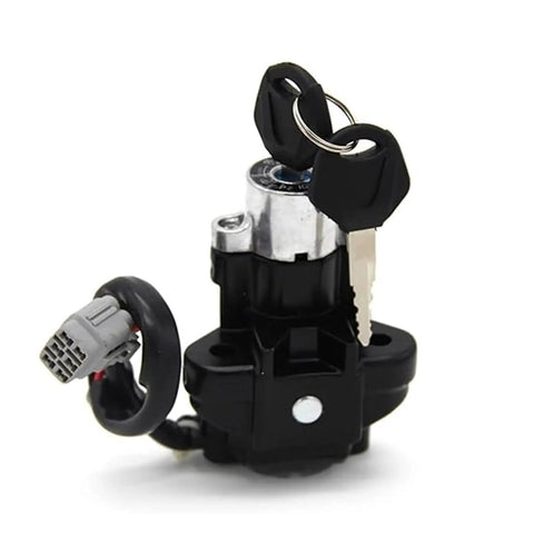 Sick Motorcycle Ignition Key Switch Lock Cylinder Replacement Kit Fits Bandit 2005 2012 Reliable Starter Built Tough Durable Construction Engine Start Control Stable Electrical Connection Easy Install Upgrade To Make Your Ride Badass Secure, keys and connector