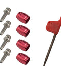 4 Sets Olive Connecting Inserts Fitting Kit For SRAM Avid Hydraulic Disc Brakes Stealth A Majig Hose Quick Install Includes 4 Olives, 4 Inserts, 1 T8 Spanner