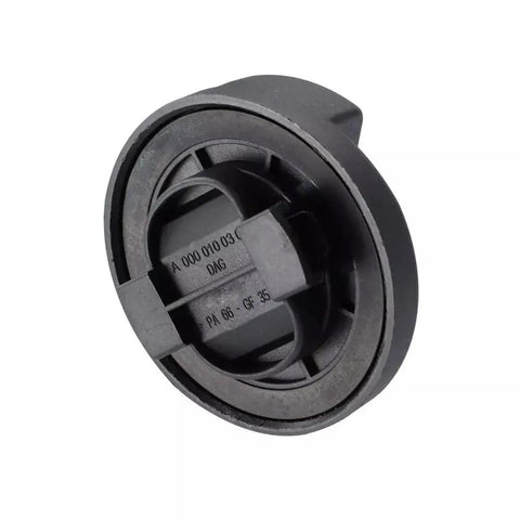 Close-up of Mercedes Benz Engine Oil Filler Cap Replacement 0000100301 EZ Install OEM Grade with visible markings.