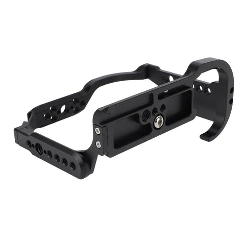 Durable Aluminum Camera Cage Rig For R5II And R52 Full Protection 360 Shield With Anti Slip Pads One Quarter Inch And Three Eighths Inch Mount Ports